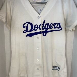 Majestic Cool Base White Jersey LA Dodgers